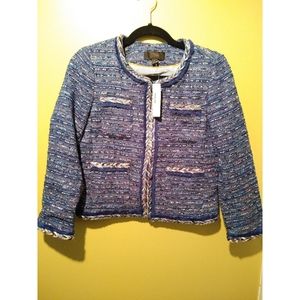 J. Crew Multicolored Tweed Blazer